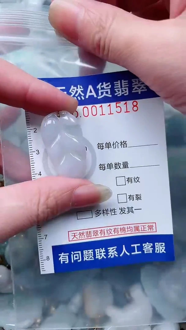 翡翠未镶嵌吊坠(不含链)1