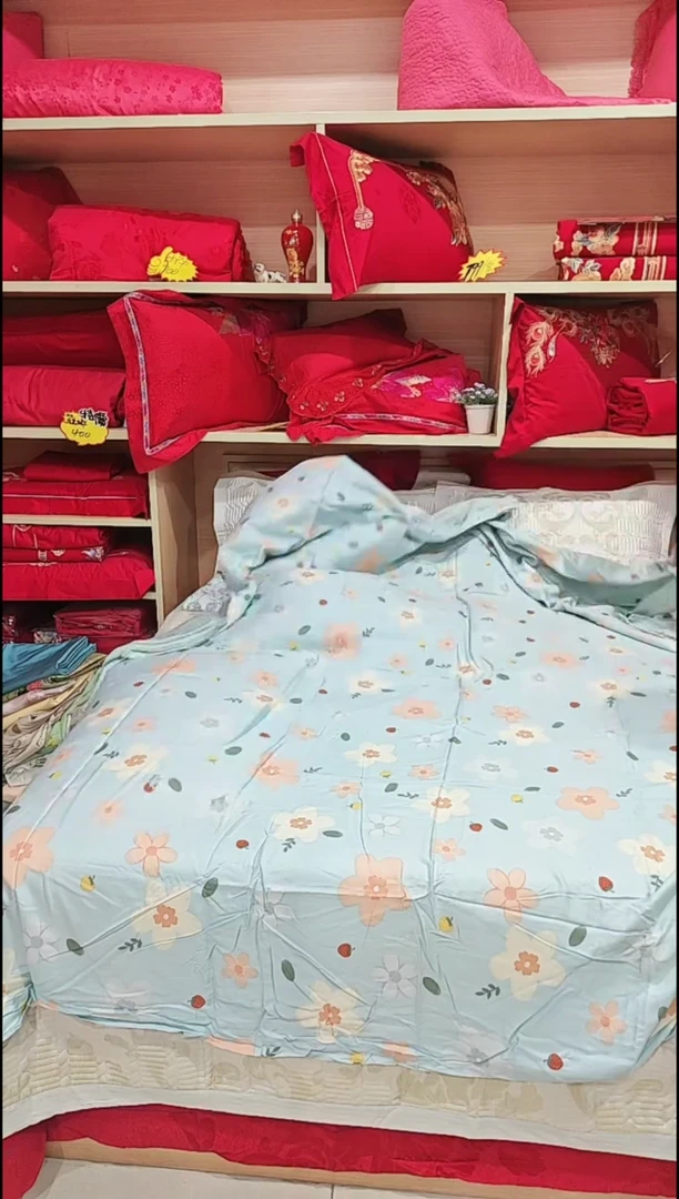 棉天丝棉磨毛被套2.2*2.4