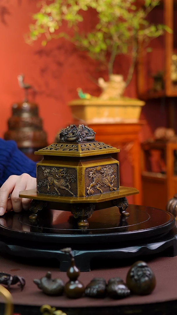 【闪购商品】麒麟方尊熏香炉