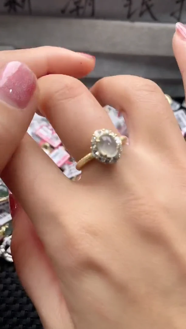 【闪购商品】翡翠戒指银S925镶嵌111111111      1