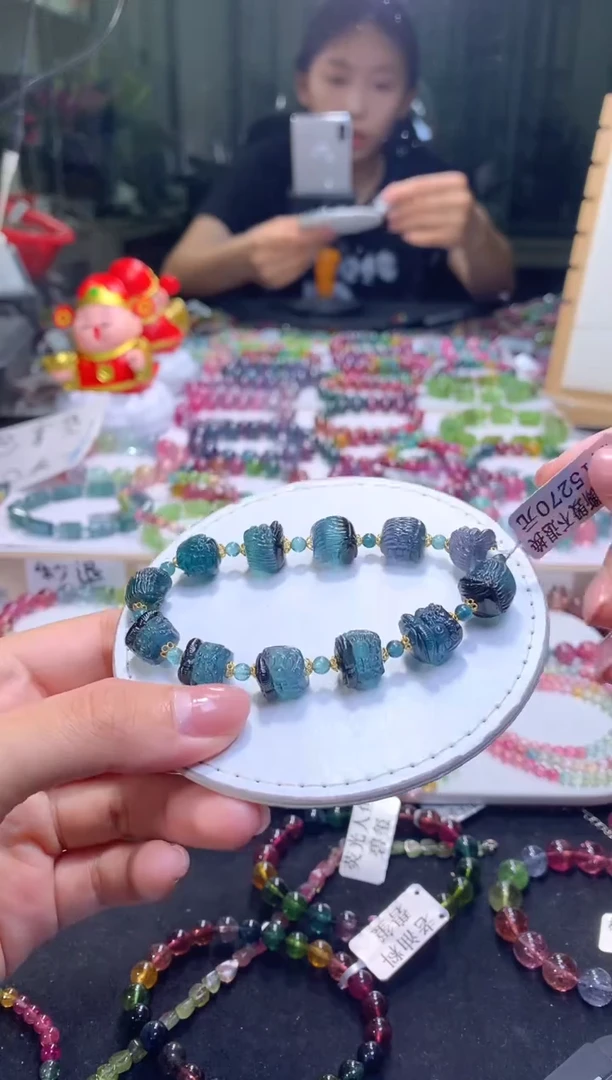 未镶嵌手串碧玺A106【天然碧玺】