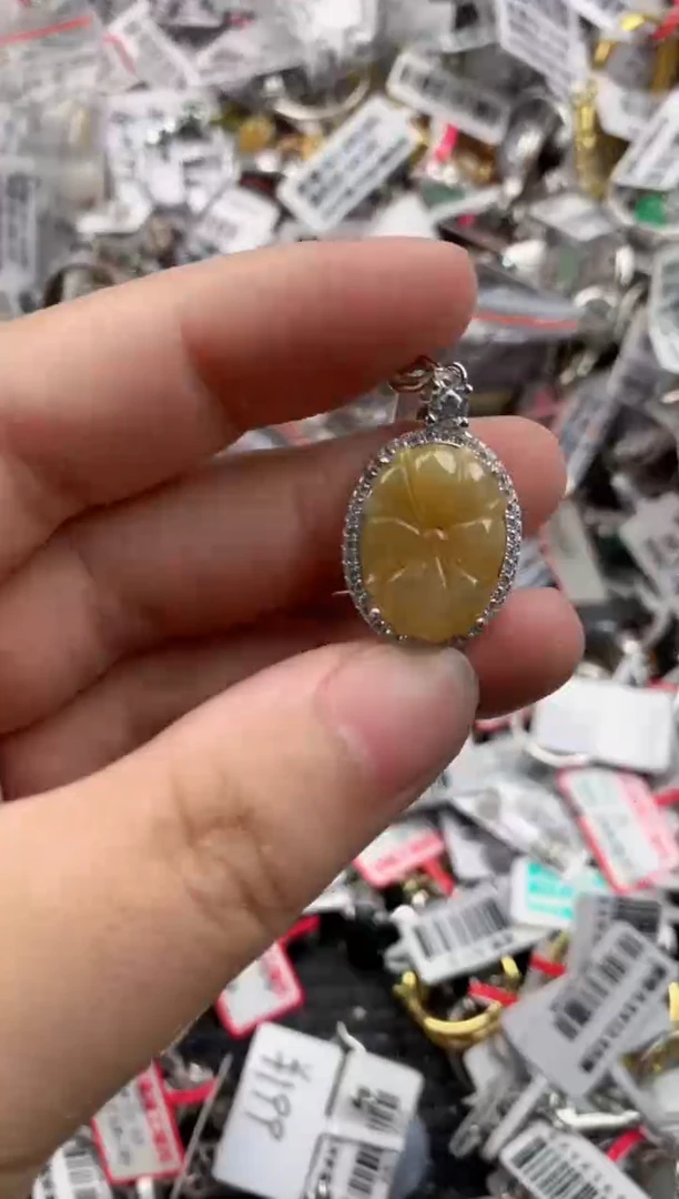 银S925镶嵌戒指翡翠1010   9