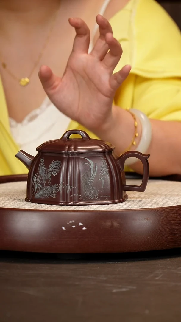 茶壶紫砂【唐永良】紫泥汉樽   360CC