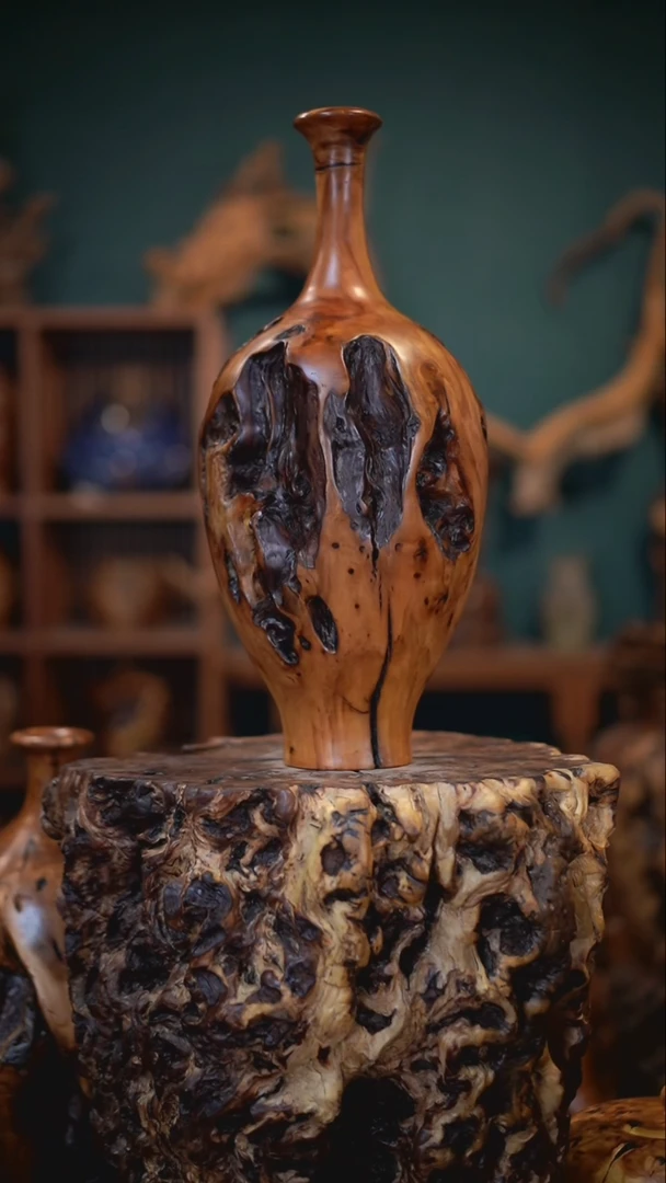 【闪购商品】枣木雷击枣木福贵瓶