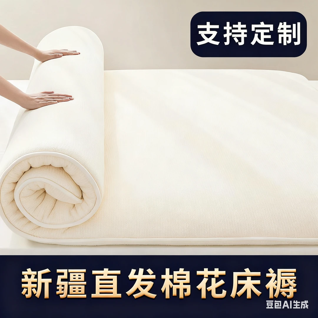 新疆棉花被芯被褥新疆直发加厚双人棉被加密包边款抑菌新疆棉被芯