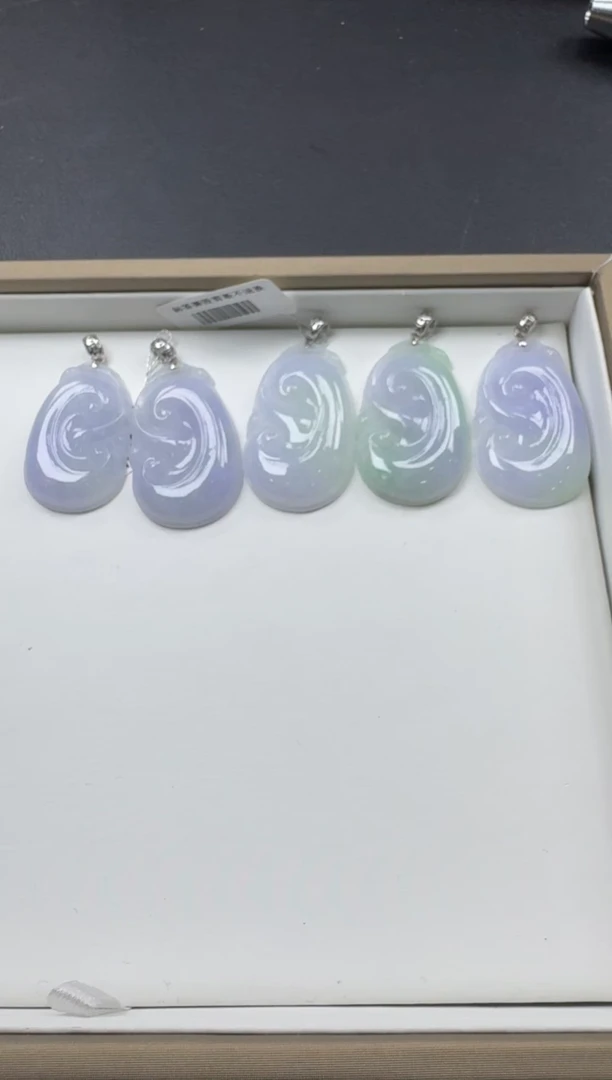 【闪购商品】翡翠颈饰18K金镶嵌YM1059-7如意多样性发一