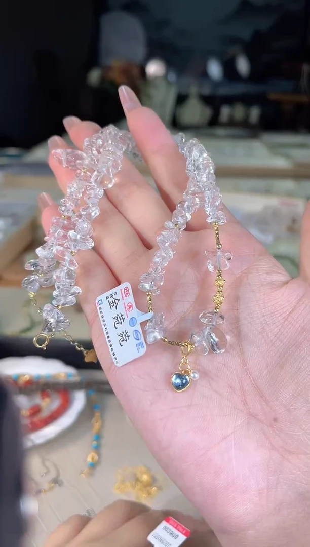 银S925镶嵌项链水晶多样性发货其一