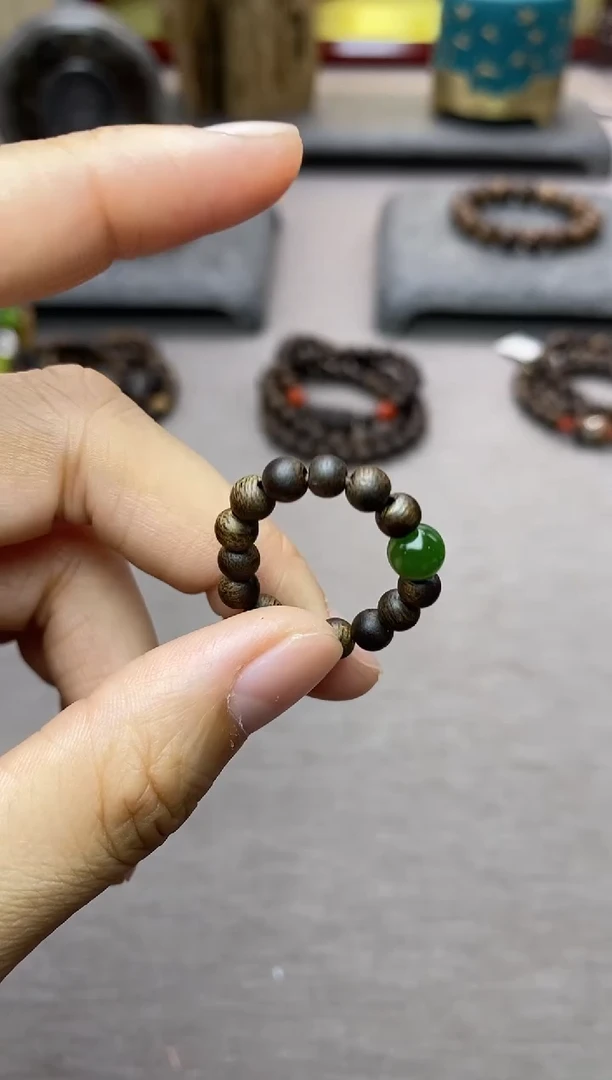 【闪购商品】沉香沉香碎屑紫棋戒指