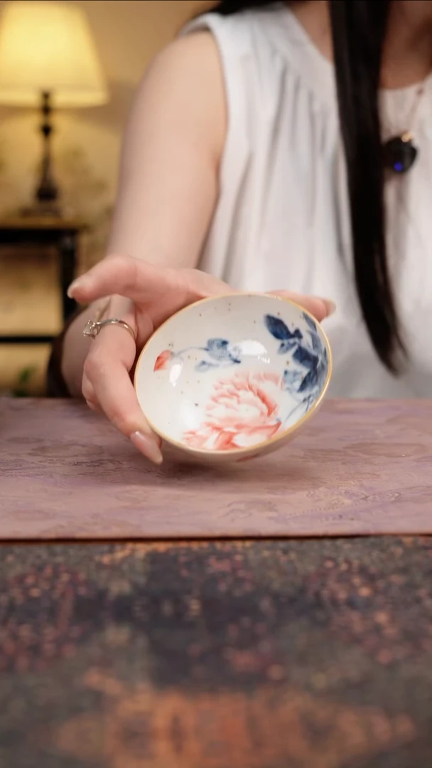 杯景德镇陶瓷杯碗柴烧多人