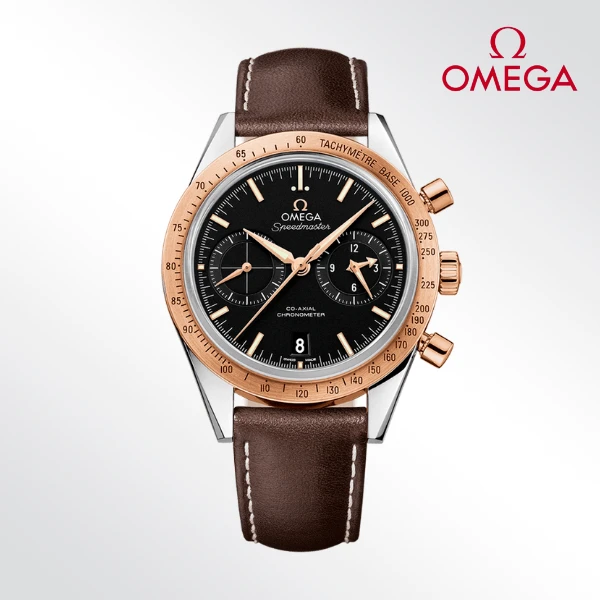 99新 Omega/欧米茄 超霸‘57/表径41.5mm/公价80200元/玫瑰金表