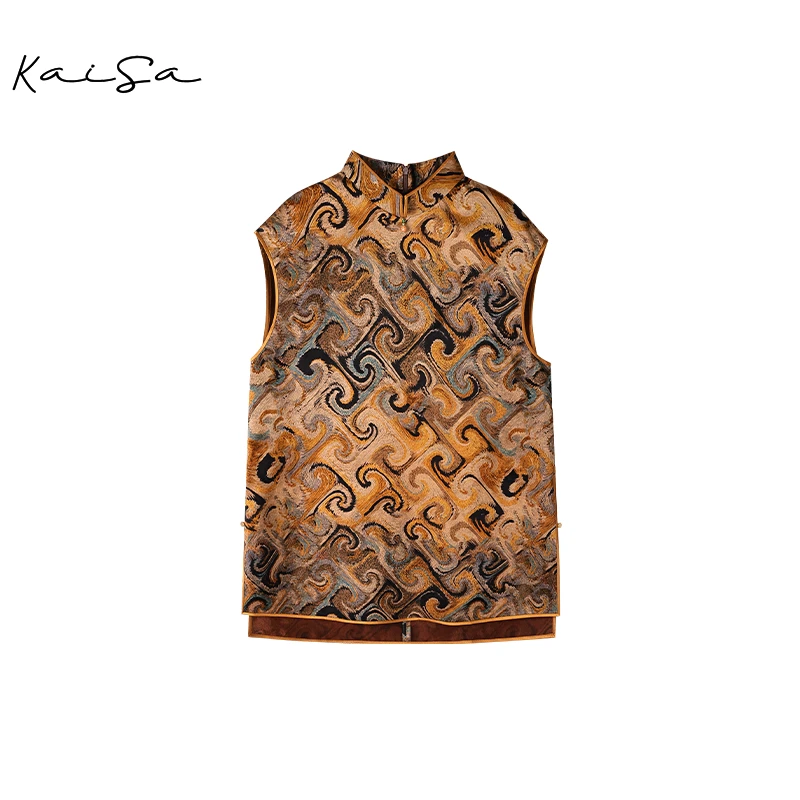 【奇妙】100%桑蚕丝香云纱落肩上衣