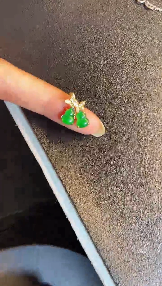 吊坠(不含链)银S925镶嵌翡翠1