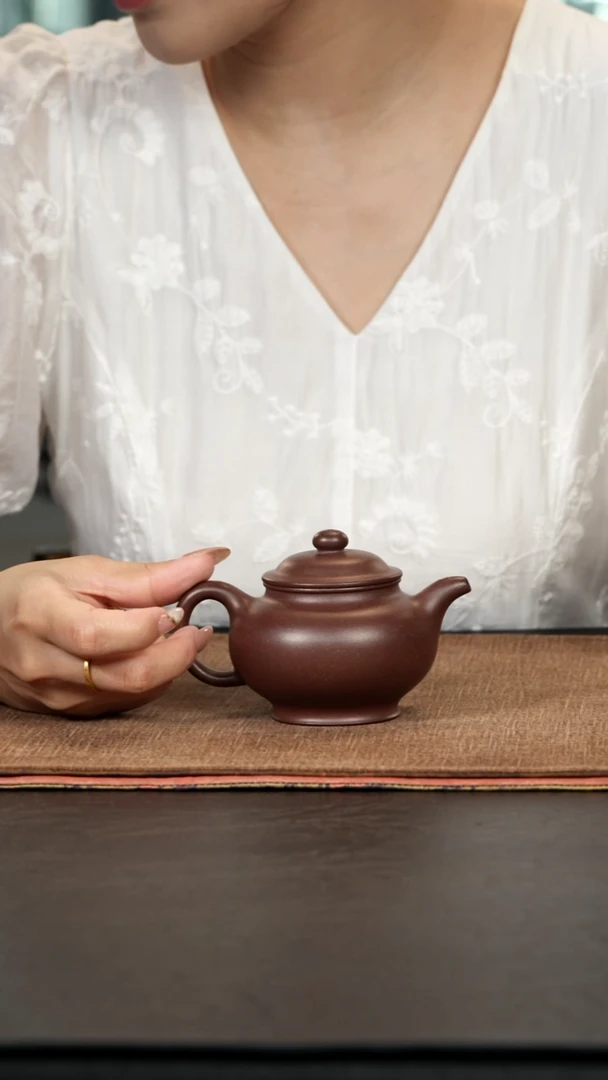茶壶紫砂掇只150cc老紫泥