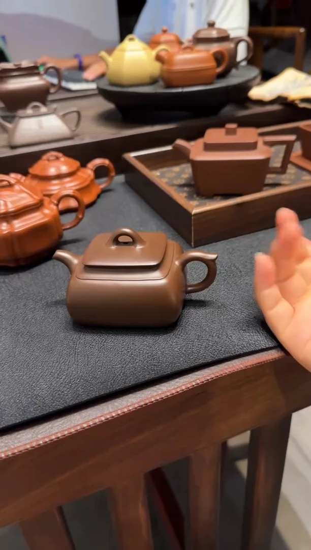茶壶紫砂禧长四方 紫砂壶