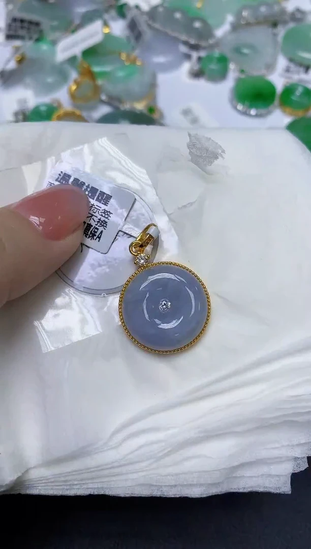 颈饰未镶嵌翡翠天然缅甸翡翠A货多样性发一件