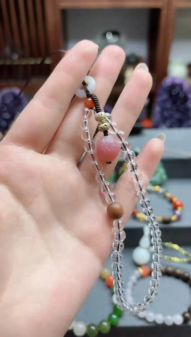 【闪购商品】水晶挂件未镶嵌白水晶多宝挂件 DN