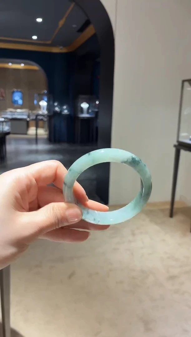 未镶嵌手镯翡翠144【】不退不换圈口58.8