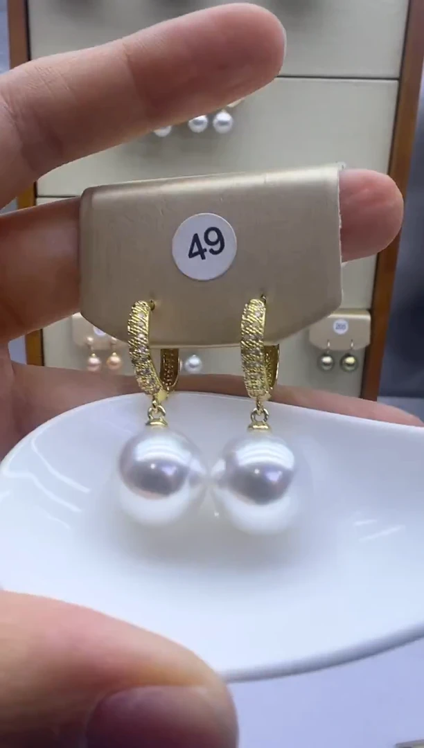 未镶嵌耳饰淡水珍珠49