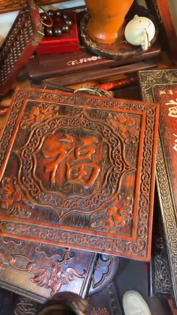 非洲紫檀（红花梨）40x40cm福