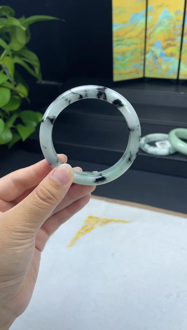 未镶嵌05#定制翡翠天然A货翡翠手镯54-56圈口