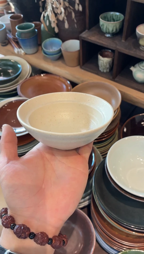 瓷片全量 5寸志野白双圆碗