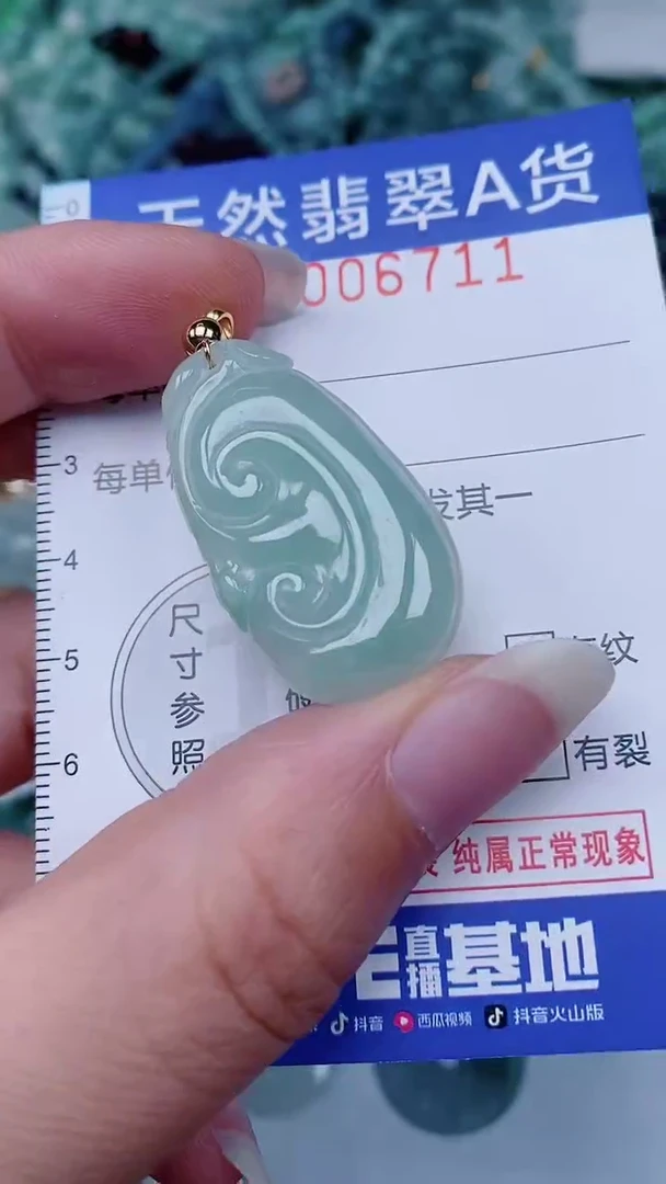 翡翠未镶嵌颈饰00006711