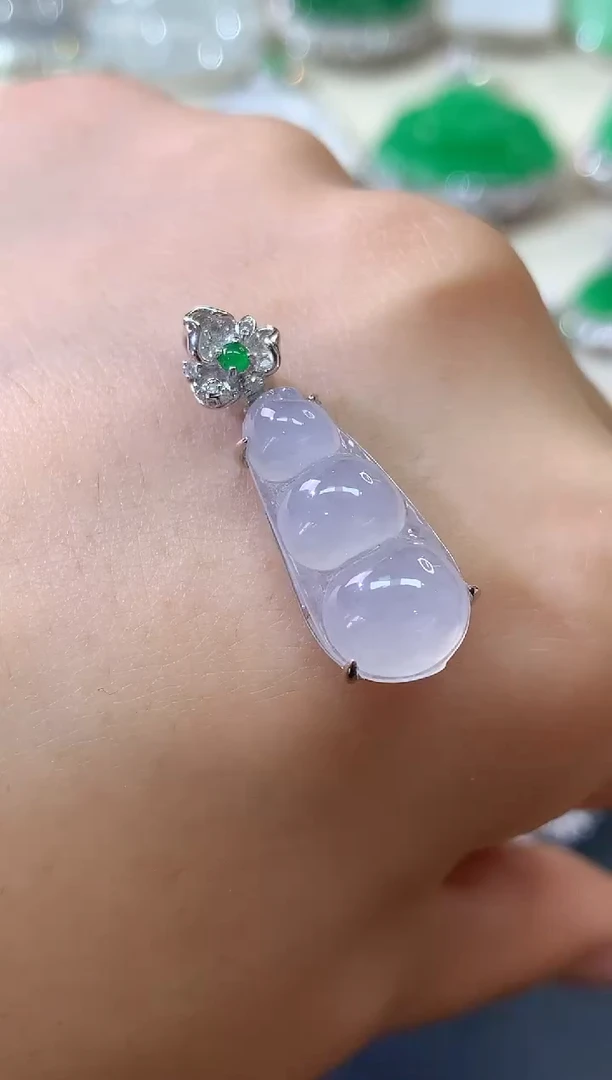 翡翠18K金镶嵌吊坠(不含链)吊坠（不含链）|2980+0