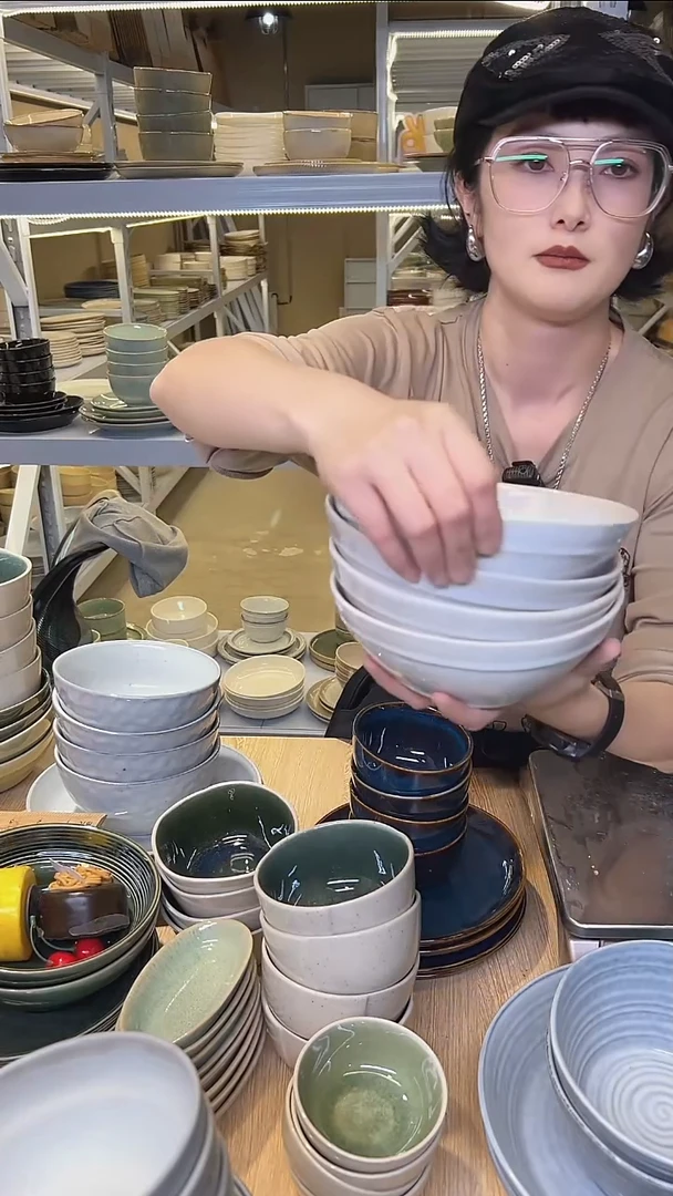瓷220高温釉下彩陶瓷餐具默认微瑕