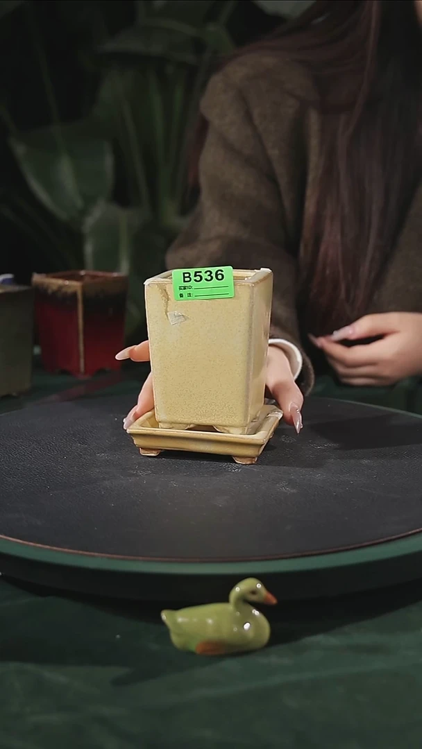 【石湾花盆】4寸小悬崖盆微瑕  杂质点 536