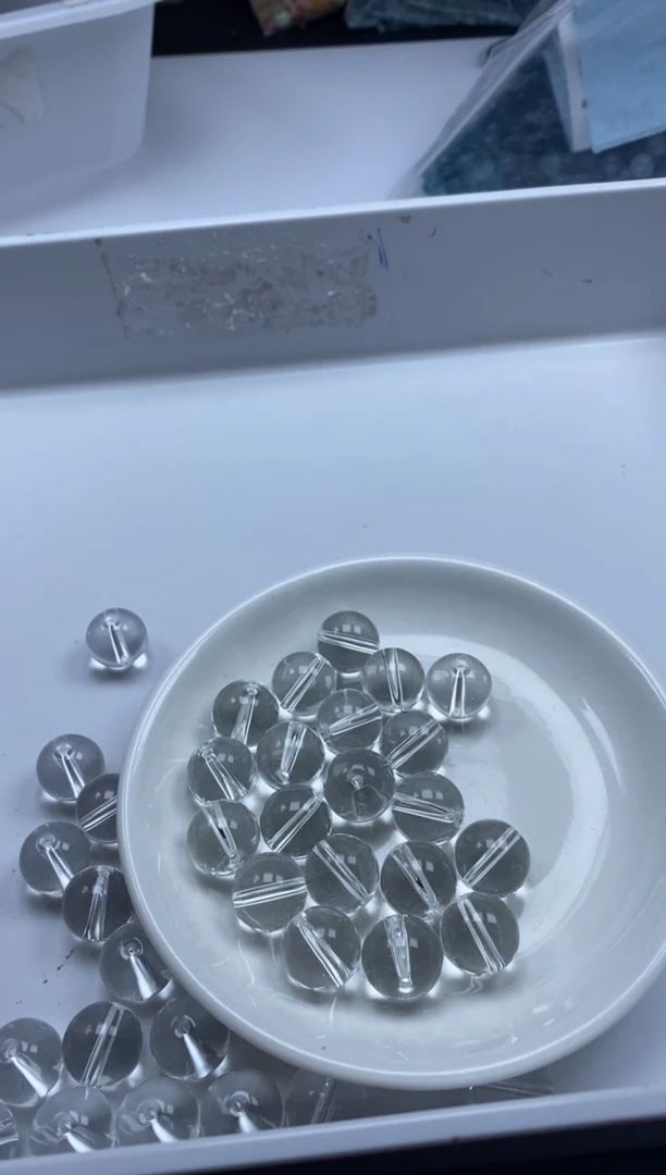 未镶嵌颈饰水晶w2304净体白水晶14mm*3颗