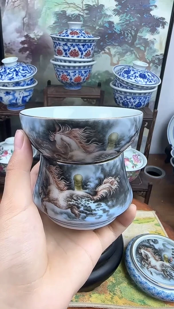 陶瓷梦马茶漏