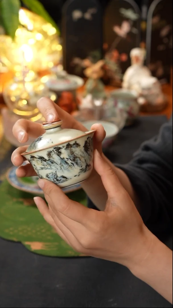 屿青盖碗山水屿青盖碗山水