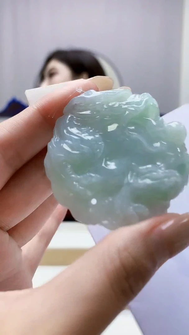 未镶嵌定制翡翠4829MM-毛货挂件51