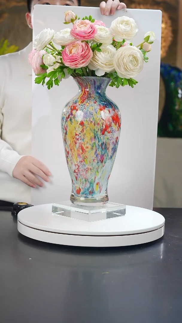 手工艺品琉璃莫奈花园设计款花器