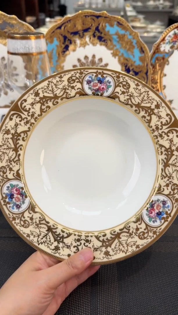 瓷片8.5英寸草帽盘福利价清货价