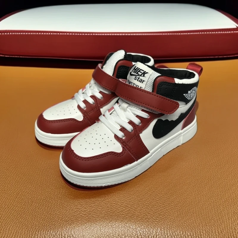 【断码高帮】温州童鞋四季板鞋白红白黑5060