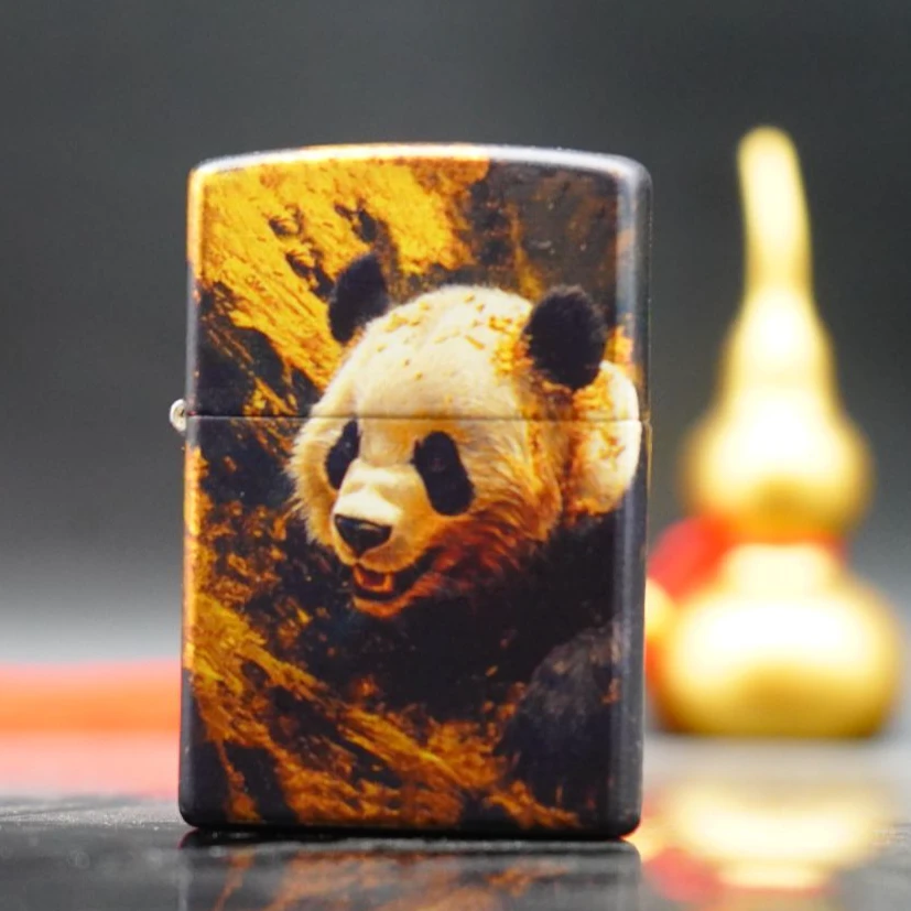 ZIPPO/之宝打火机XF常规烫印熊猫 DY9902US