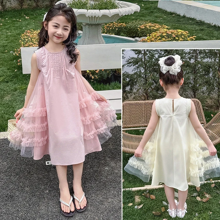 【柠萌801-853】女童裙子套装透气薄款2025新款女孩半身裙连衣裙