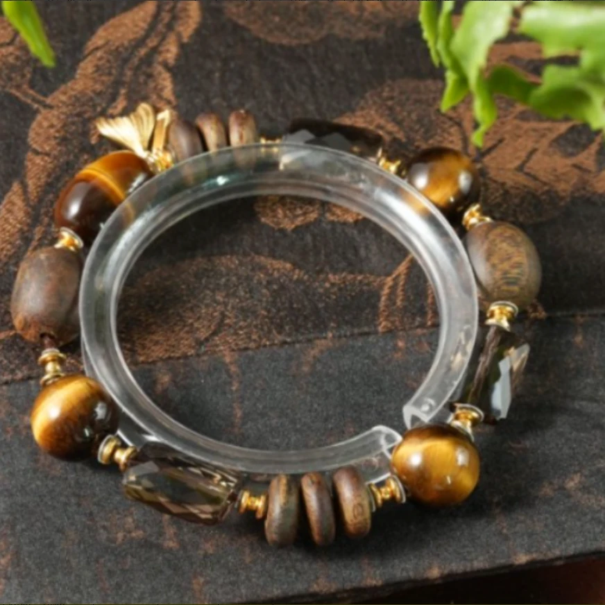 沉香海南沉香奇楠虎眼石手串