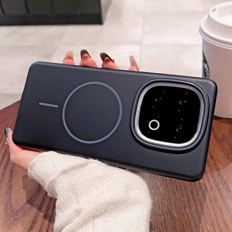 适用iQOO13手机壳简约纯色iqoo12磁吸防摔小众配件iqoo12pro硬壳