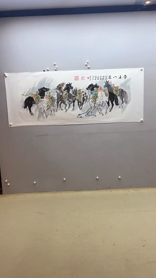 【闪购商品】国画张金专   盛世八骏