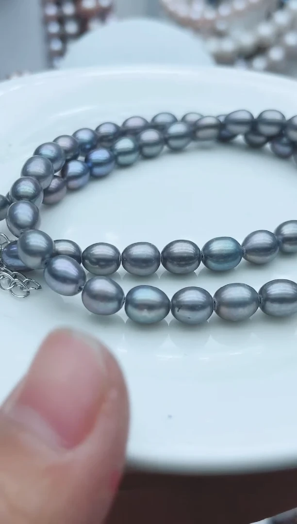 【闪购商品】淡水珍珠颈饰钛钢1