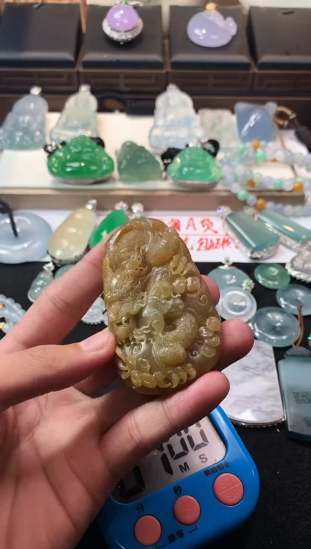 未镶嵌定制翡翠风**衣5044毛货不退不换