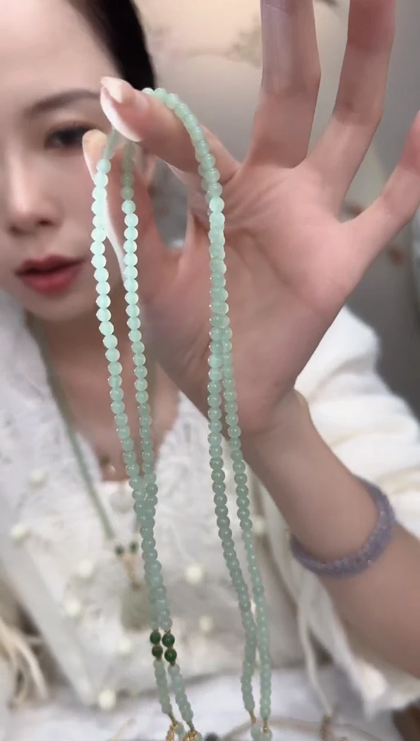 吊坠(赠链)18K金镶嵌和田玉天然和田玉晴水项链多样性发一件