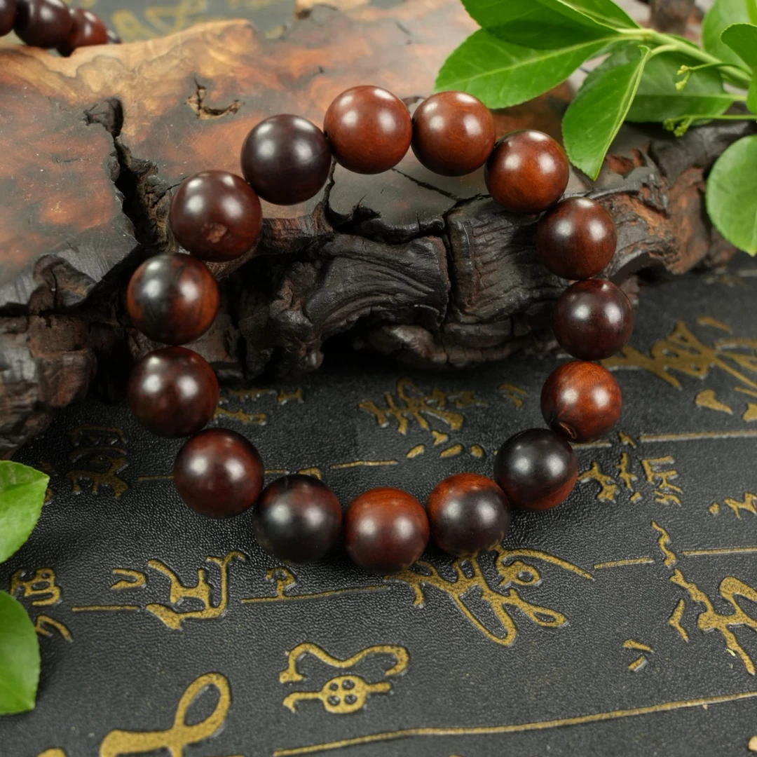 天然雷击枣木雷击木道家手串文玩道家手串