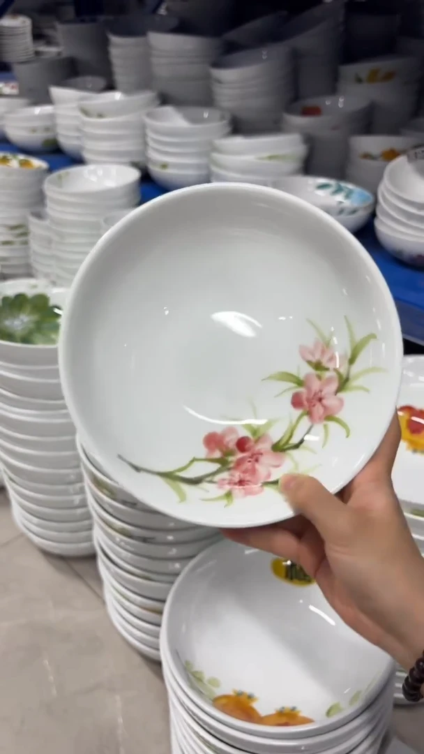 瓷片景德镇手绘釉中彩（食品级）大胖碗