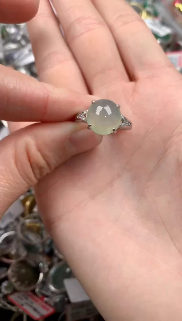 银S925镶嵌戒指翡翠111   6