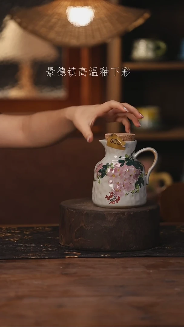 陶瓷景德镇高温釉下手绘陶瓷002