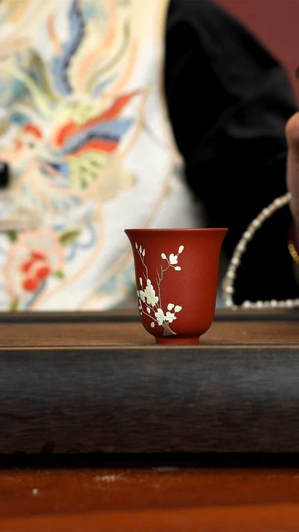 【闪购商品】紫砂茶壶念一紫砂  主人杯 梅花