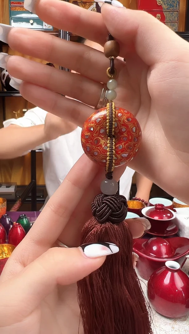 红金安安扣-太古大漆